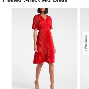 Express red dress